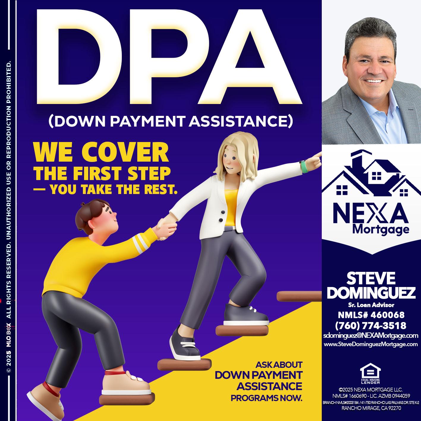 DPA LOANS - Steve Dominguez -Senior Loan Advisor
