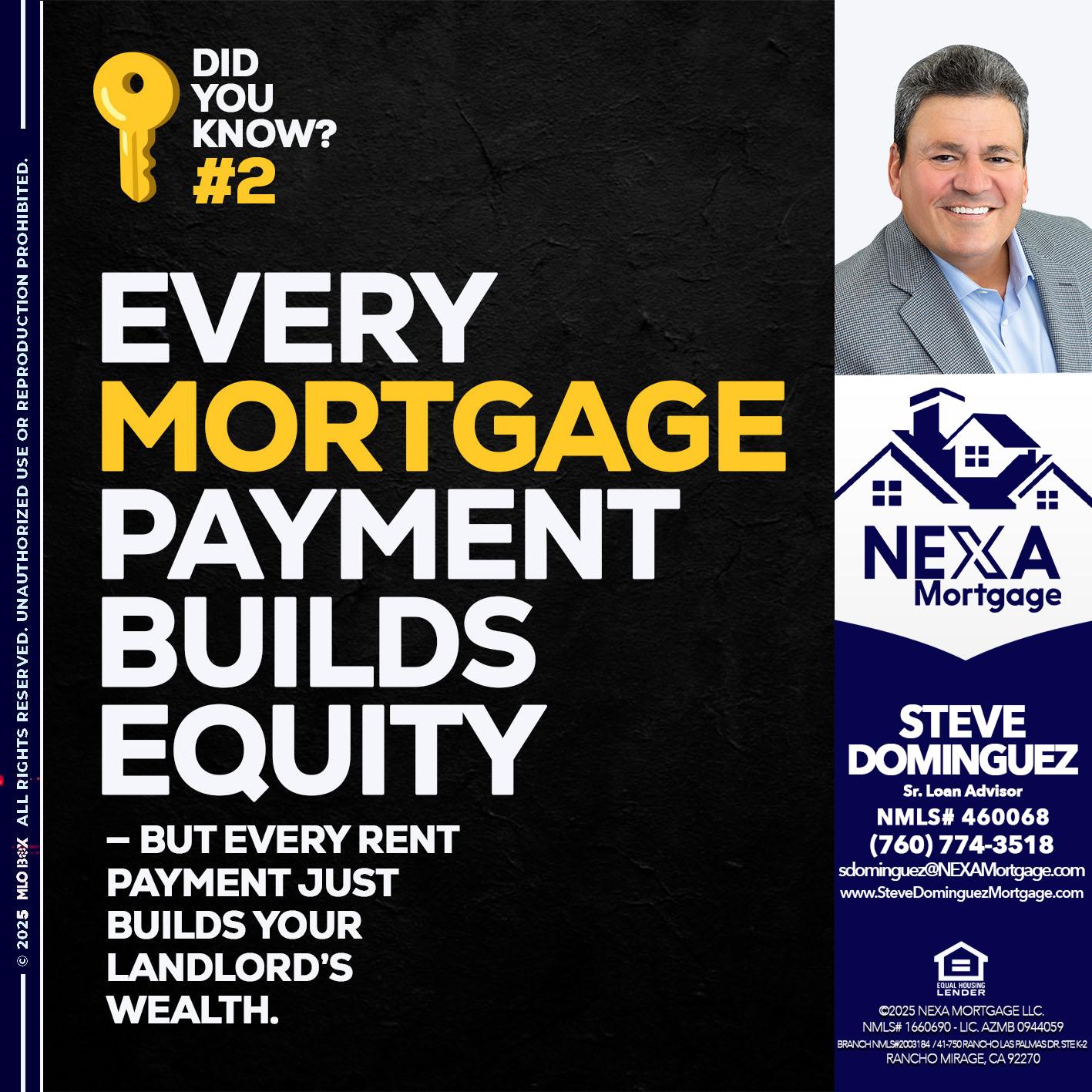 DID YOU KNOW? - Steve Dominguez -Senior Loan Advisor