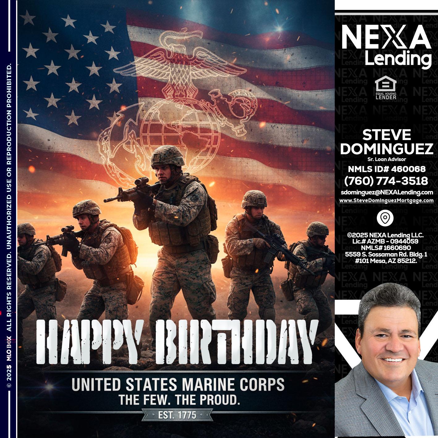happy birthday - Steve Dominguez -Senior Loan Advisor