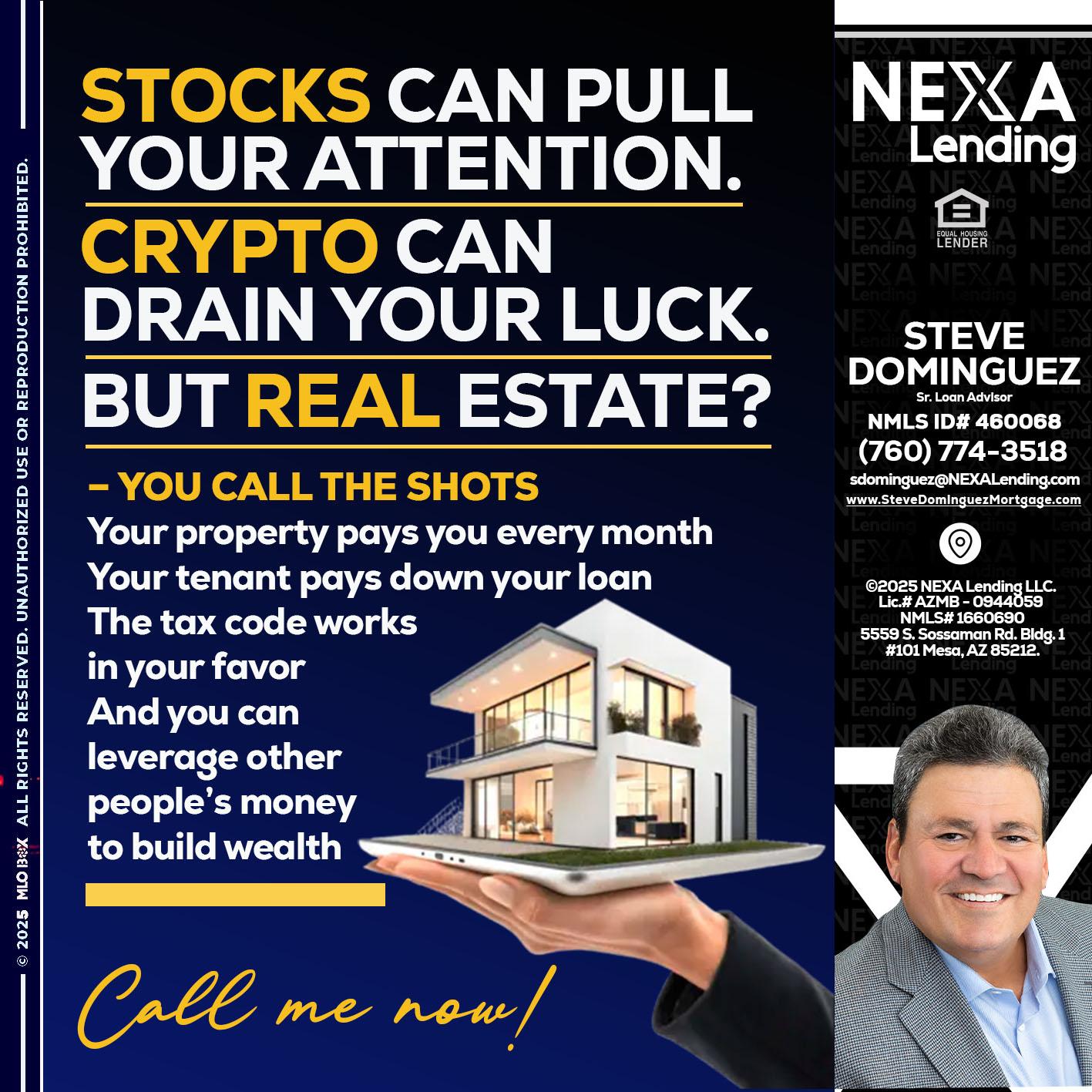 STOCK YOUR - Steve Dominguez -Senior Loan Advisor