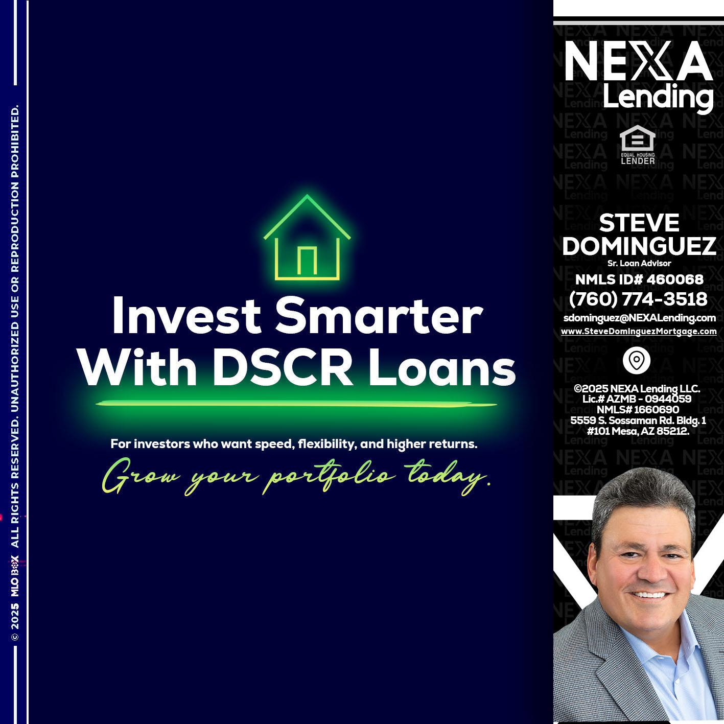 DSCR - Steve Dominguez -Senior Loan Advisor