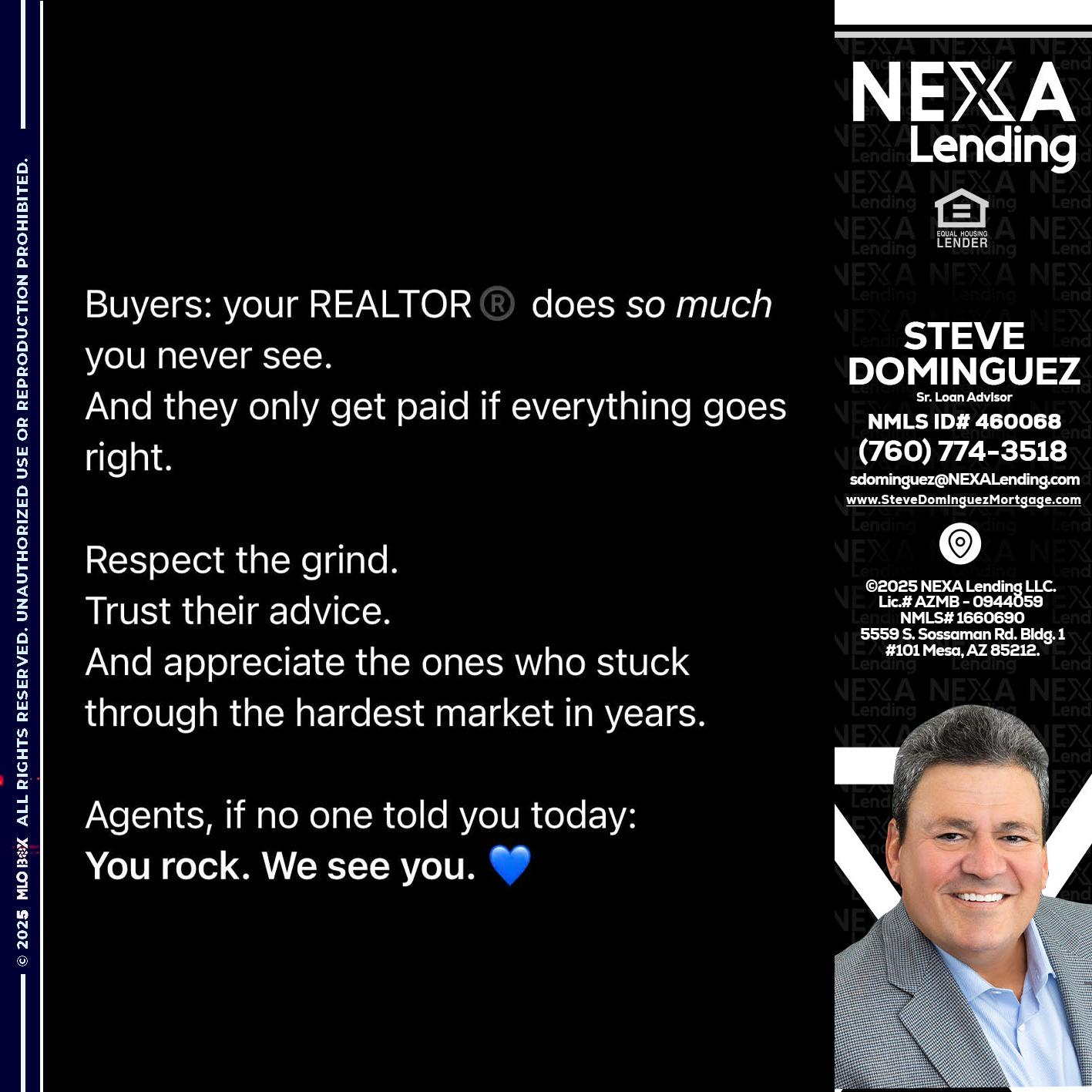 BUYERS - Steve Dominguez -Senior Loan Advisor