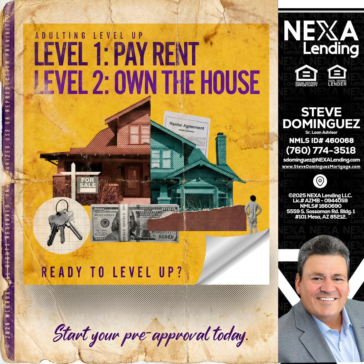 LEVEL 1 - Steve Dominguez -Senior Loan Advisor
