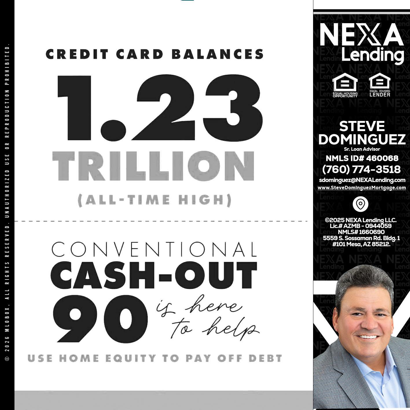 CREDIT CARD BALANCE - Steve Dominguez -Senior Loan Advisor