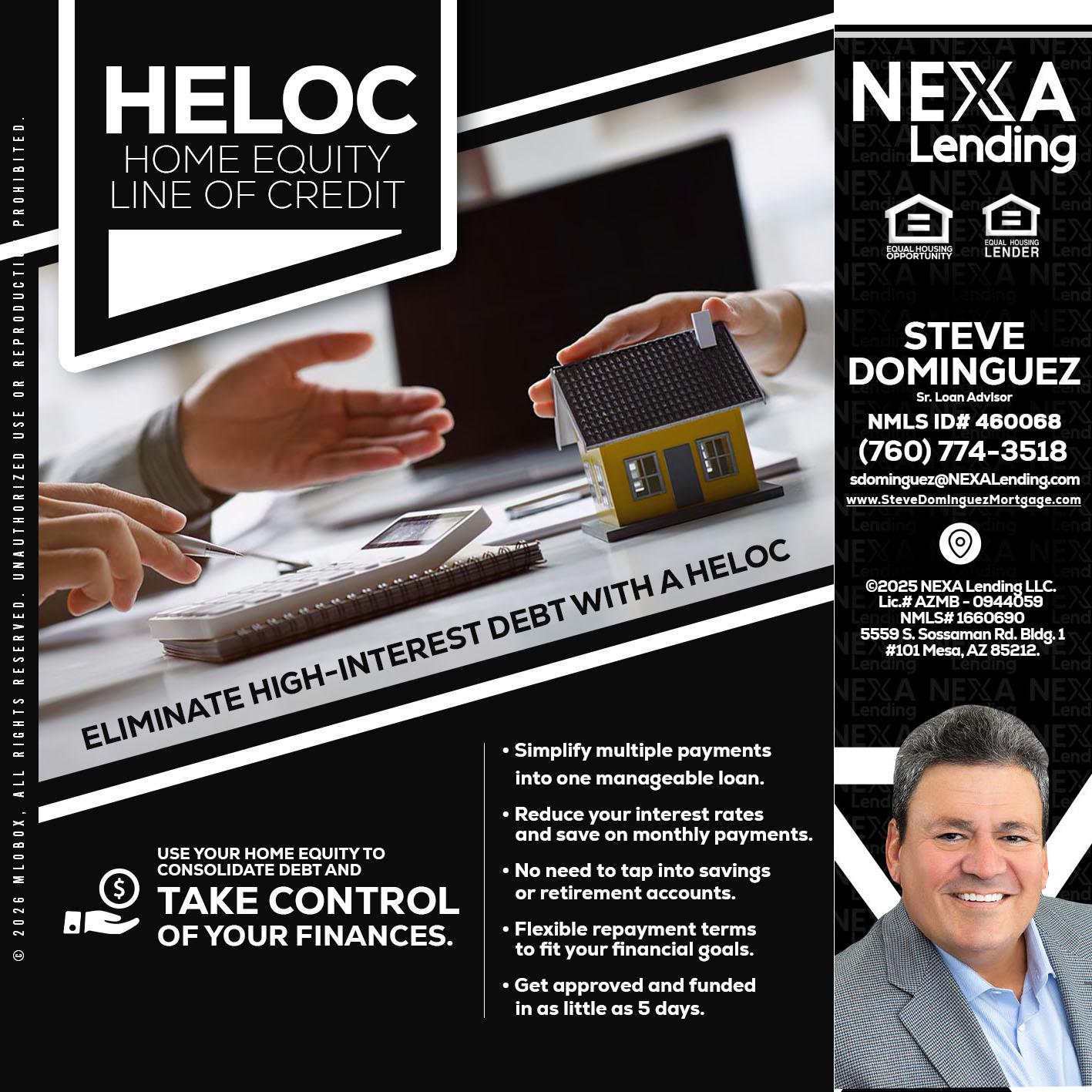 HELOC - Steve Dominguez -Senior Loan Advisor