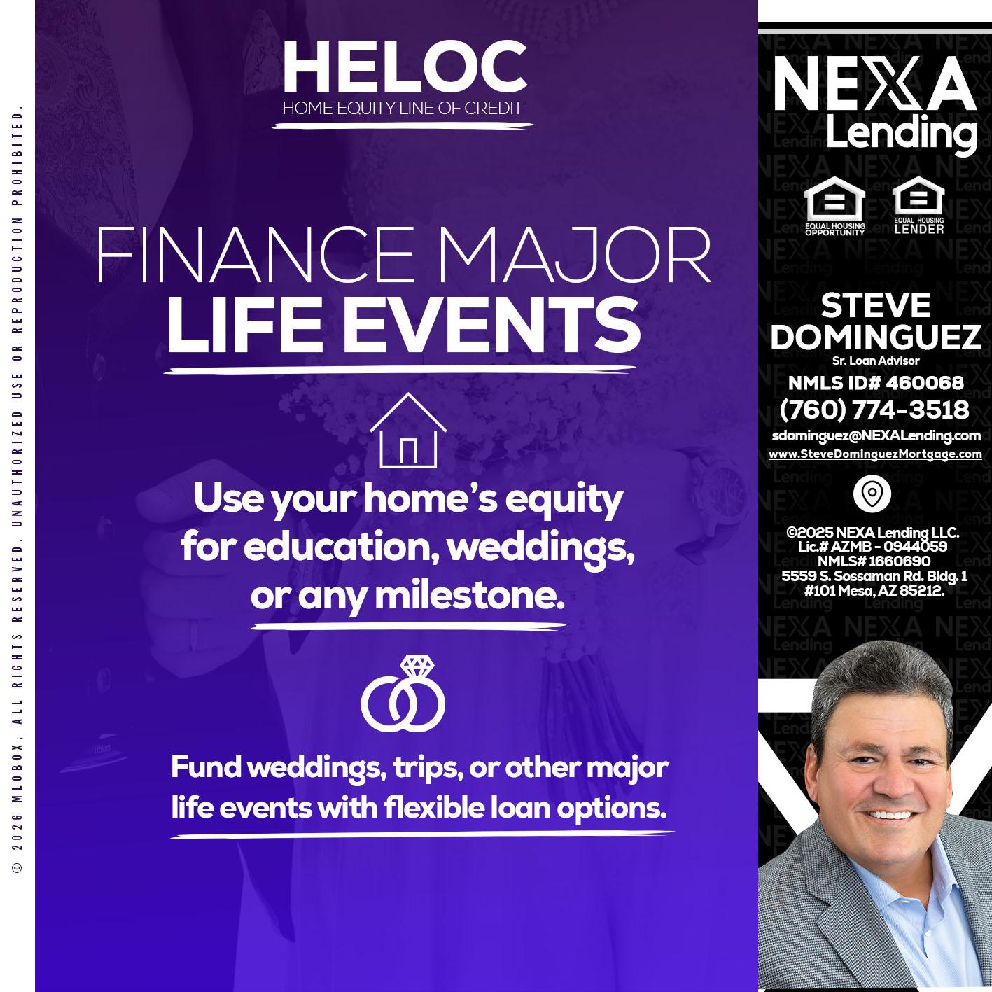HELOC - Steve Dominguez -Senior Loan Advisor