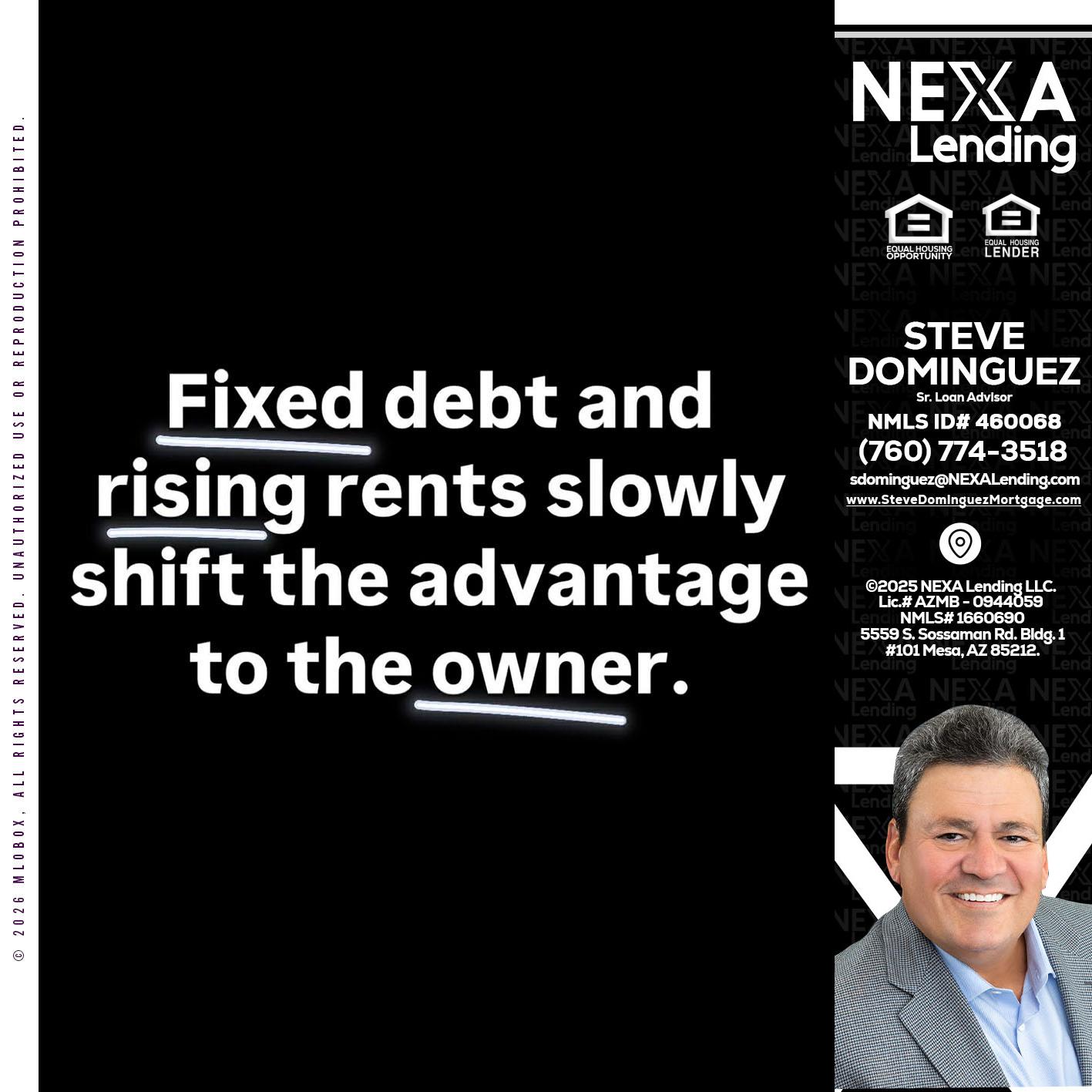 FIXED DEBT - Steve Dominguez -Senior Loan Advisor