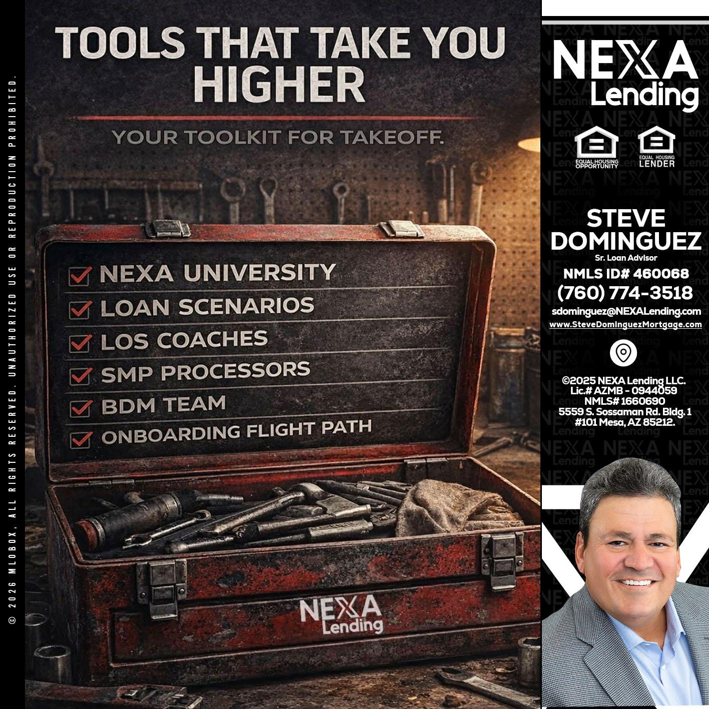 TOOLS THAT - Steve Dominguez -Senior Loan Advisor