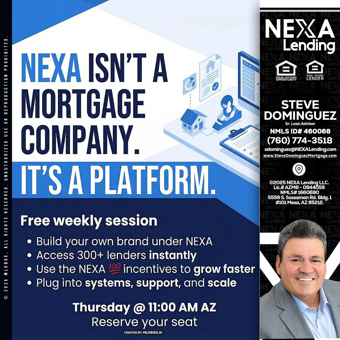 NEXA ISNT - Steve Dominguez -Senior Loan Advisor