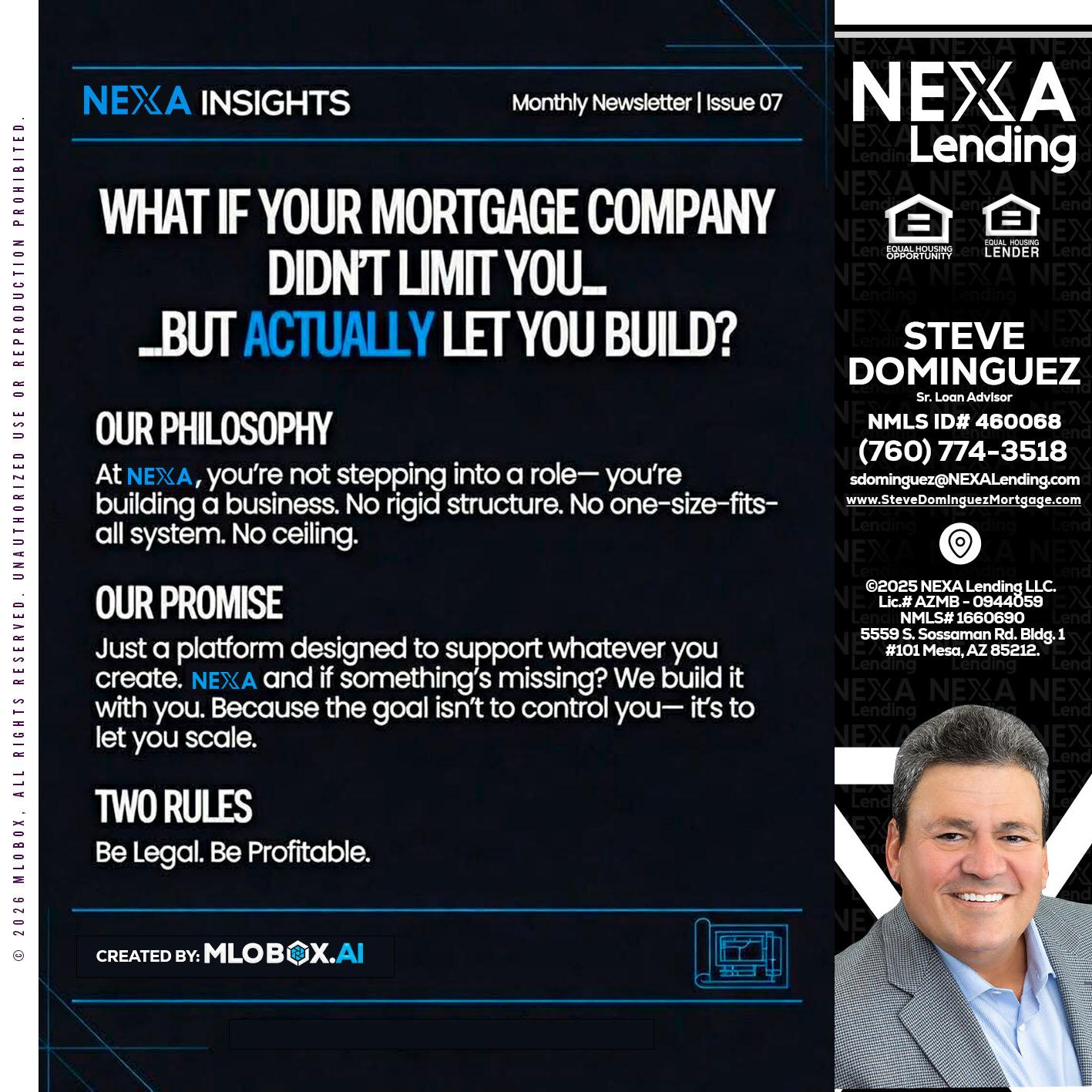 NEXA INSIGHTS - Steve Dominguez -Senior Loan Advisor