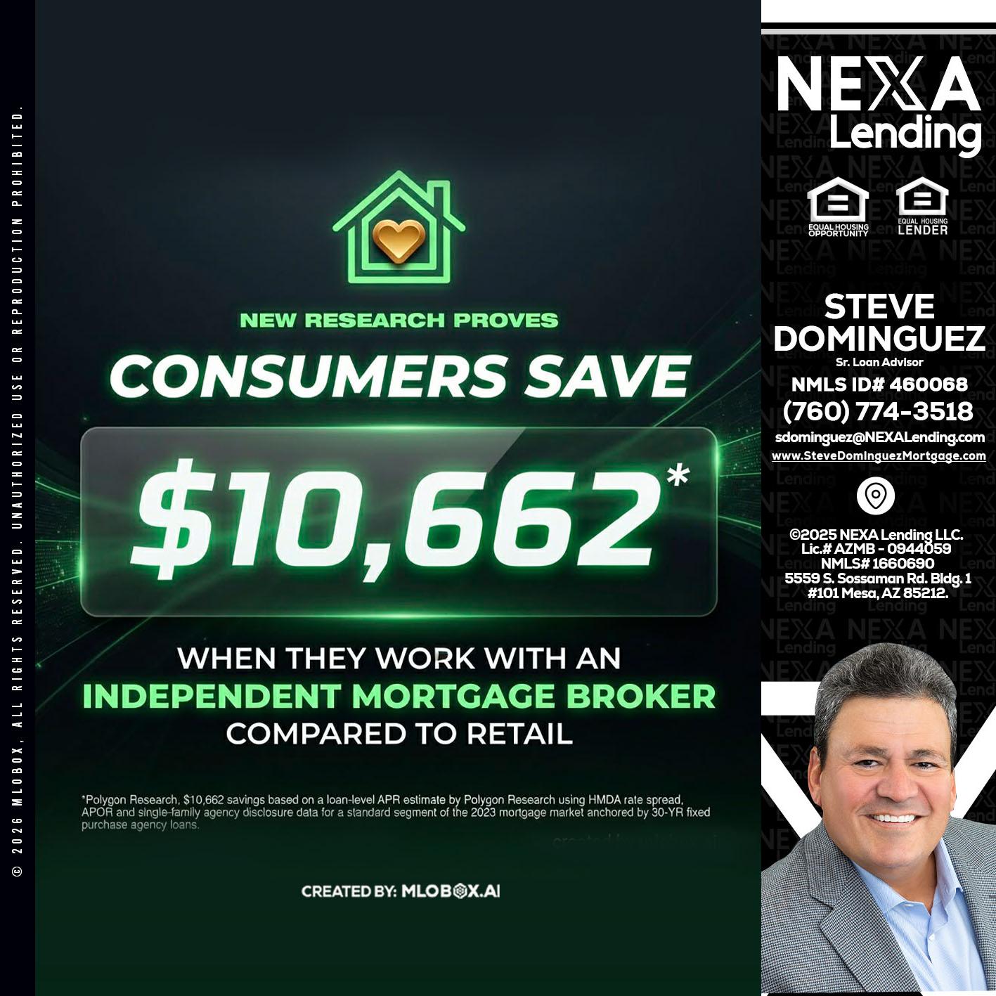 10,662 - Steve Dominguez -Senior Loan Advisor