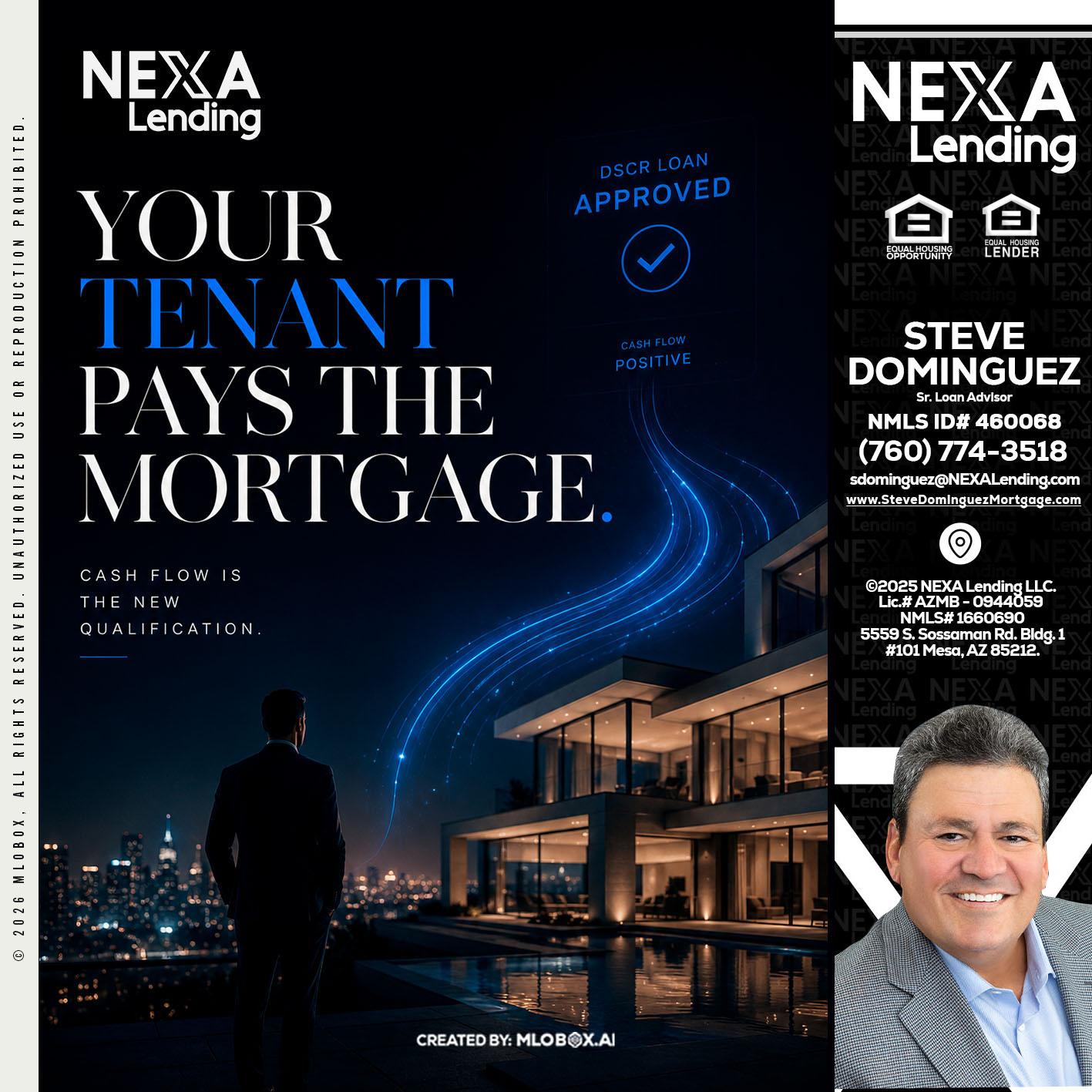 DSCR LOANS - Steve Dominguez -Senior Loan Advisor
