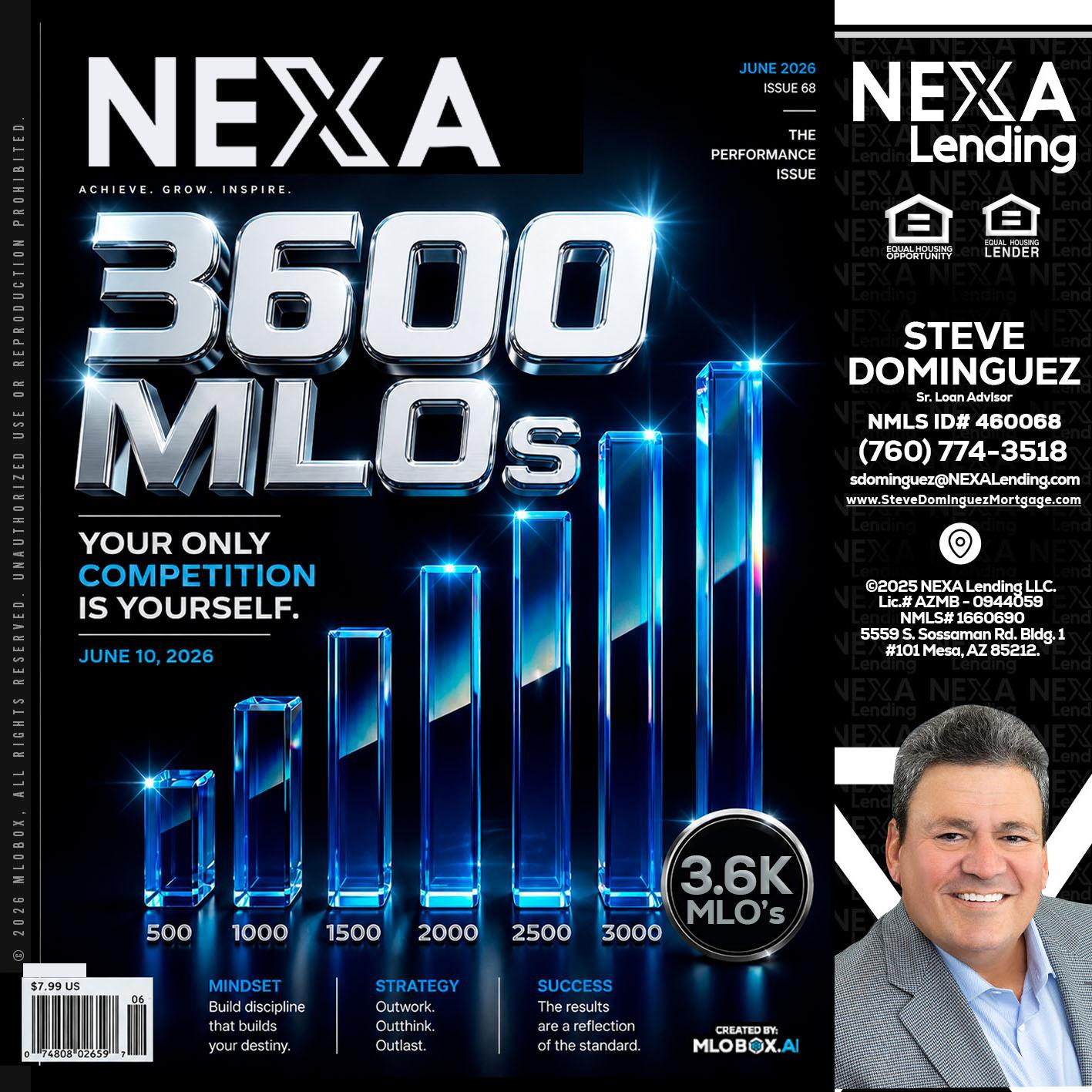 3600 MLOs - Steve Dominguez -Senior Loan Advisor
