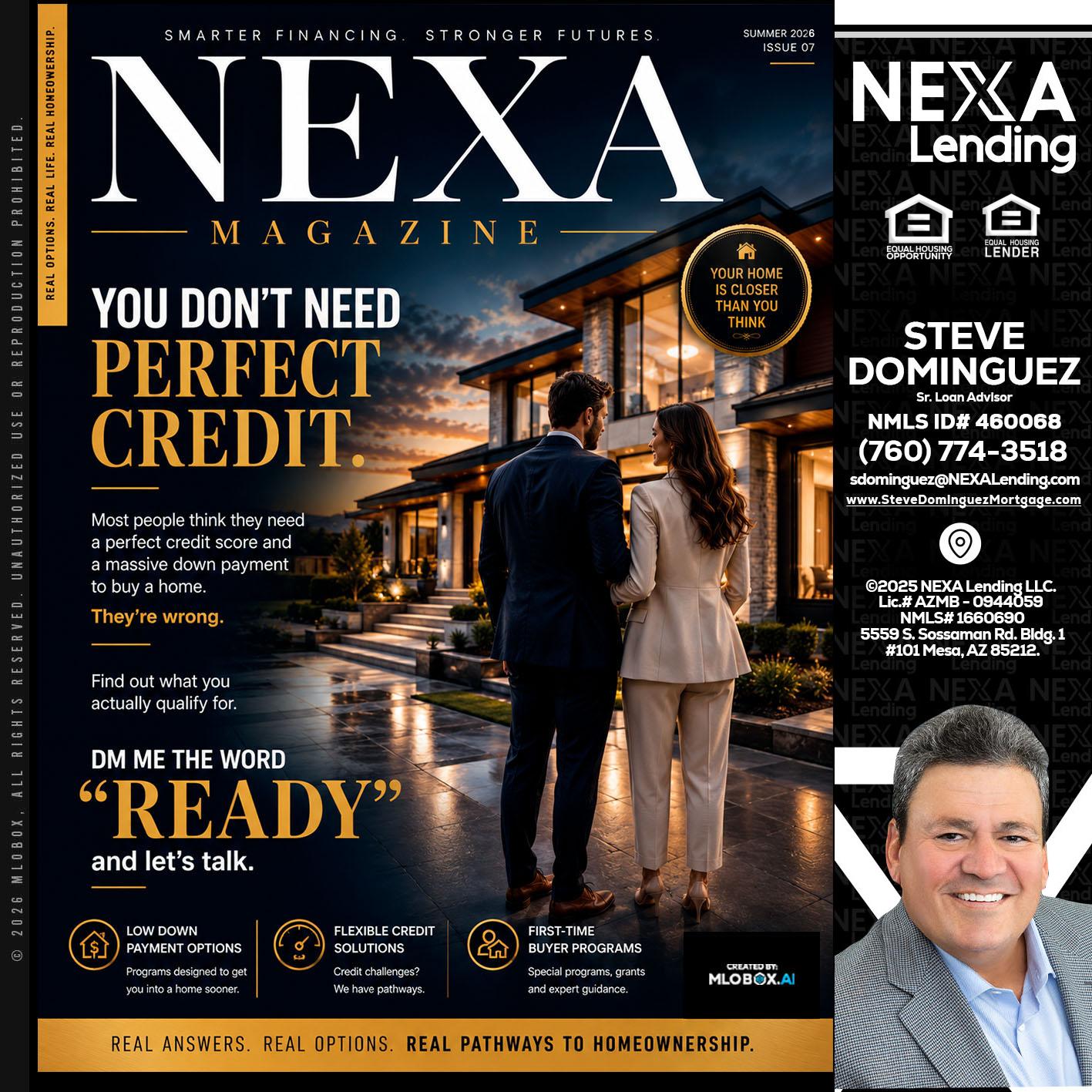 NEXA MAGAZINE - Steve Dominguez -Senior Loan Advisor