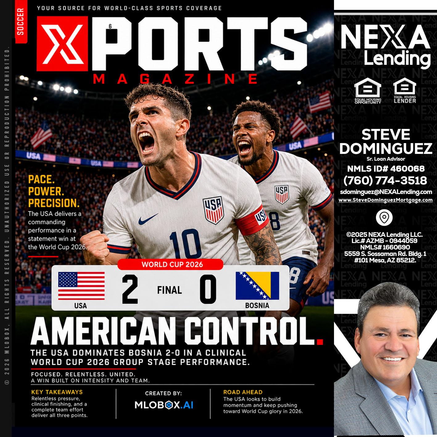 AMERICAN CONTROL - Steve Dominguez -Senior Loan Advisor