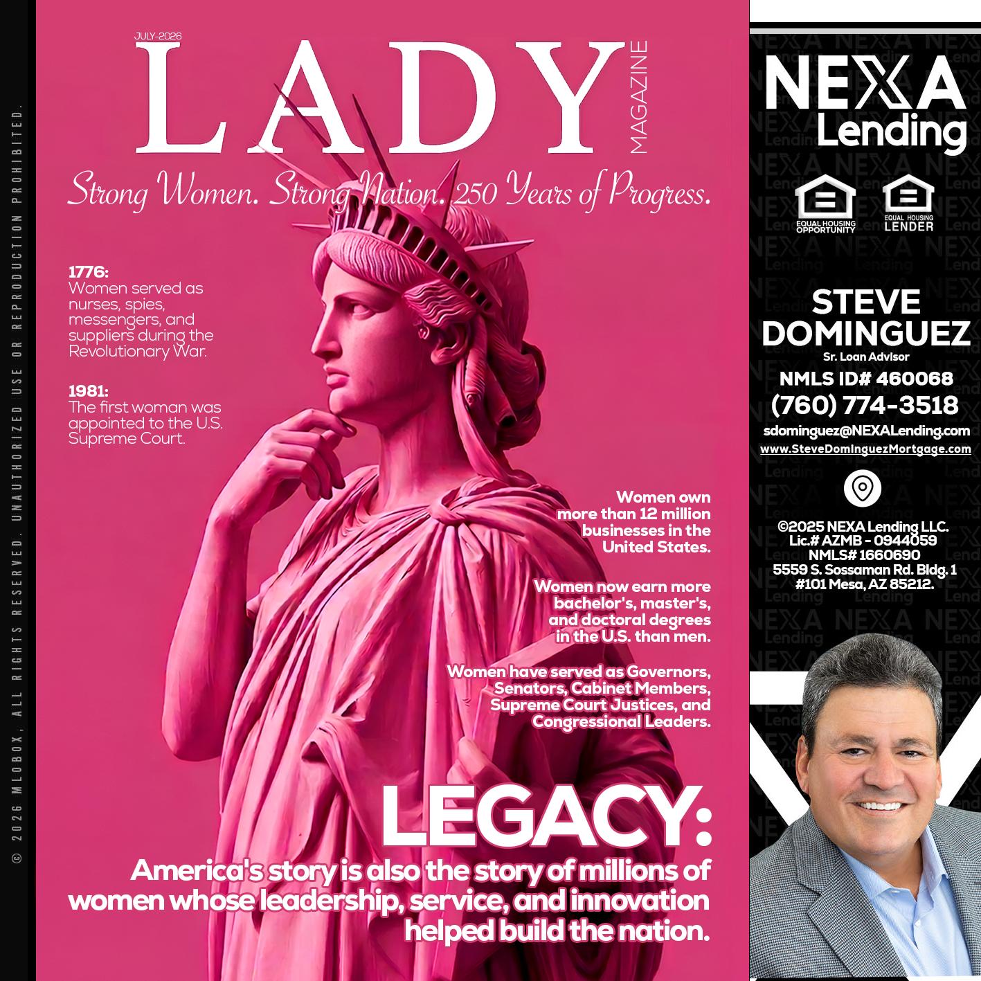 LADY LIBERTY! - Steve Dominguez -Senior Loan Advisor