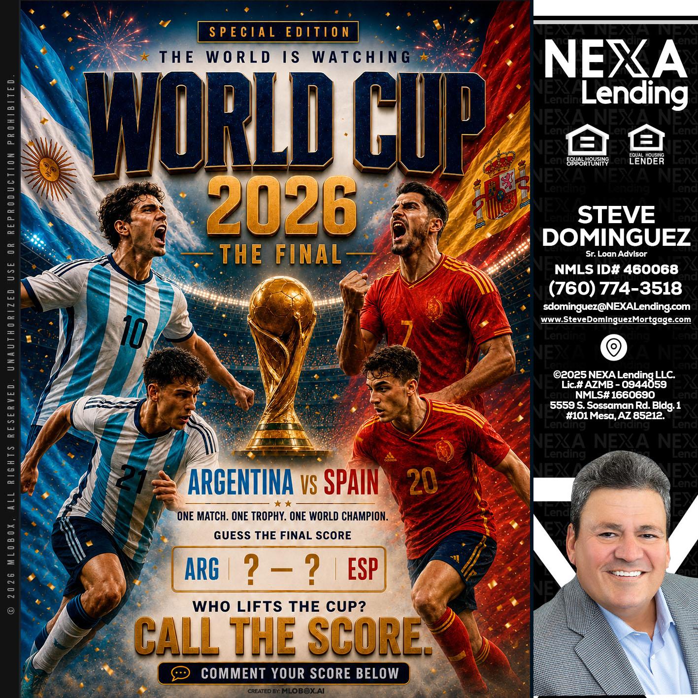 World Cup 2026 finals - Steve Dominguez -Senior Loan Advisor