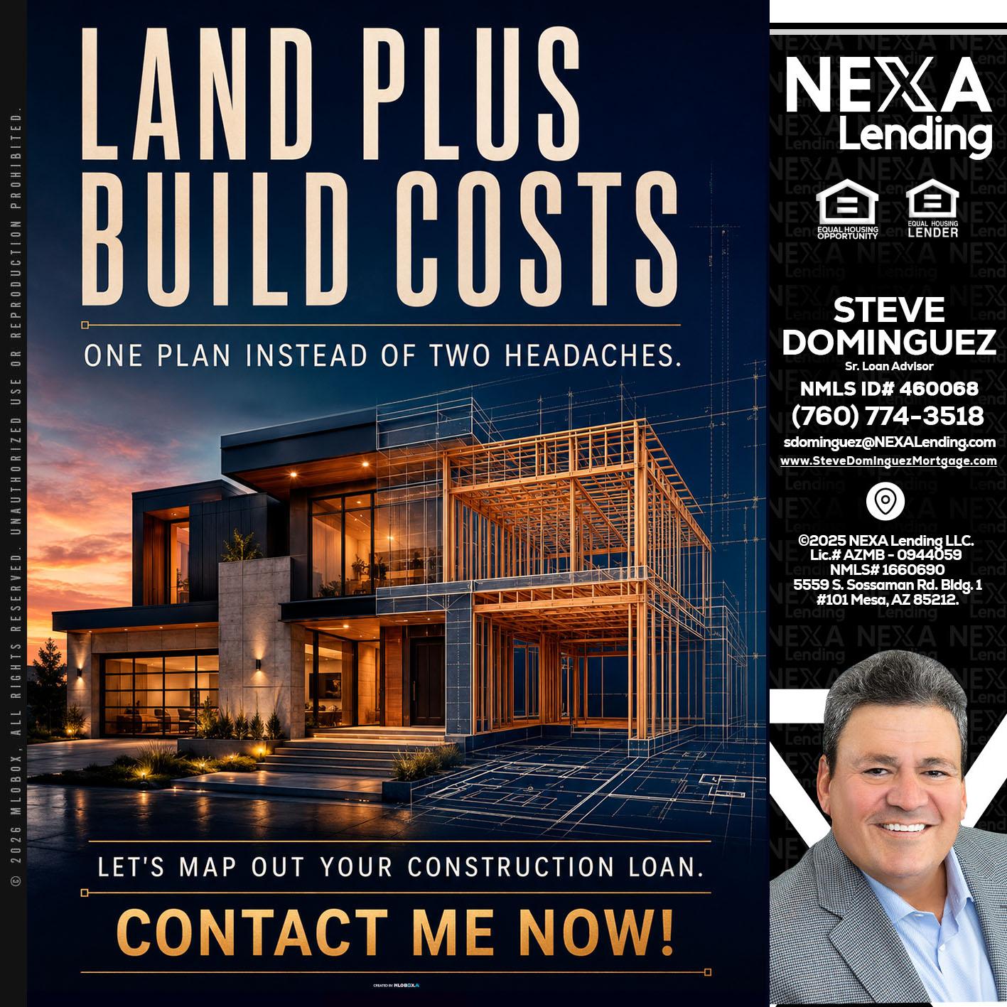 LAND PLUS - Steve Dominguez -Senior Loan Advisor