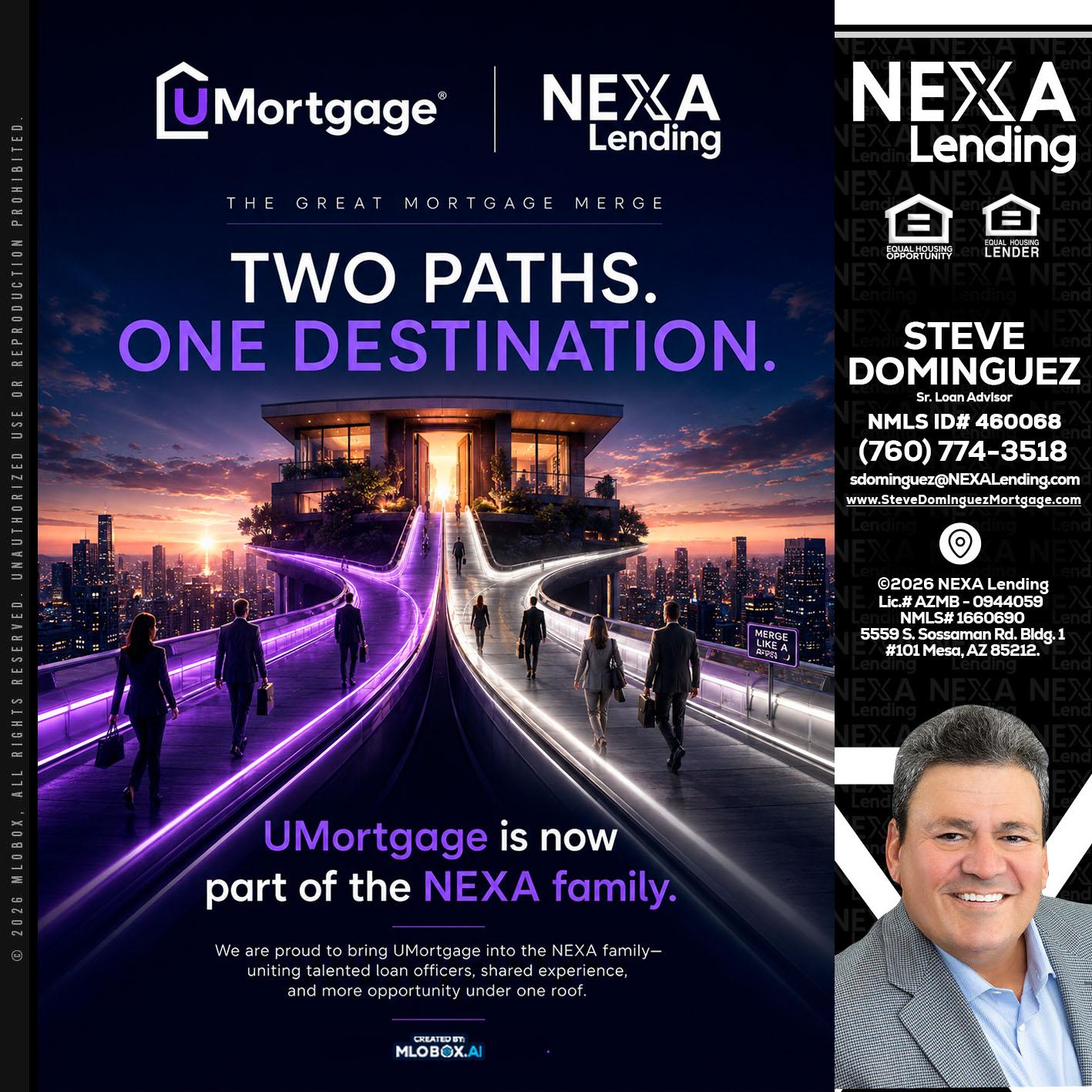two path - Steve Dominguez -Senior Loan Advisor