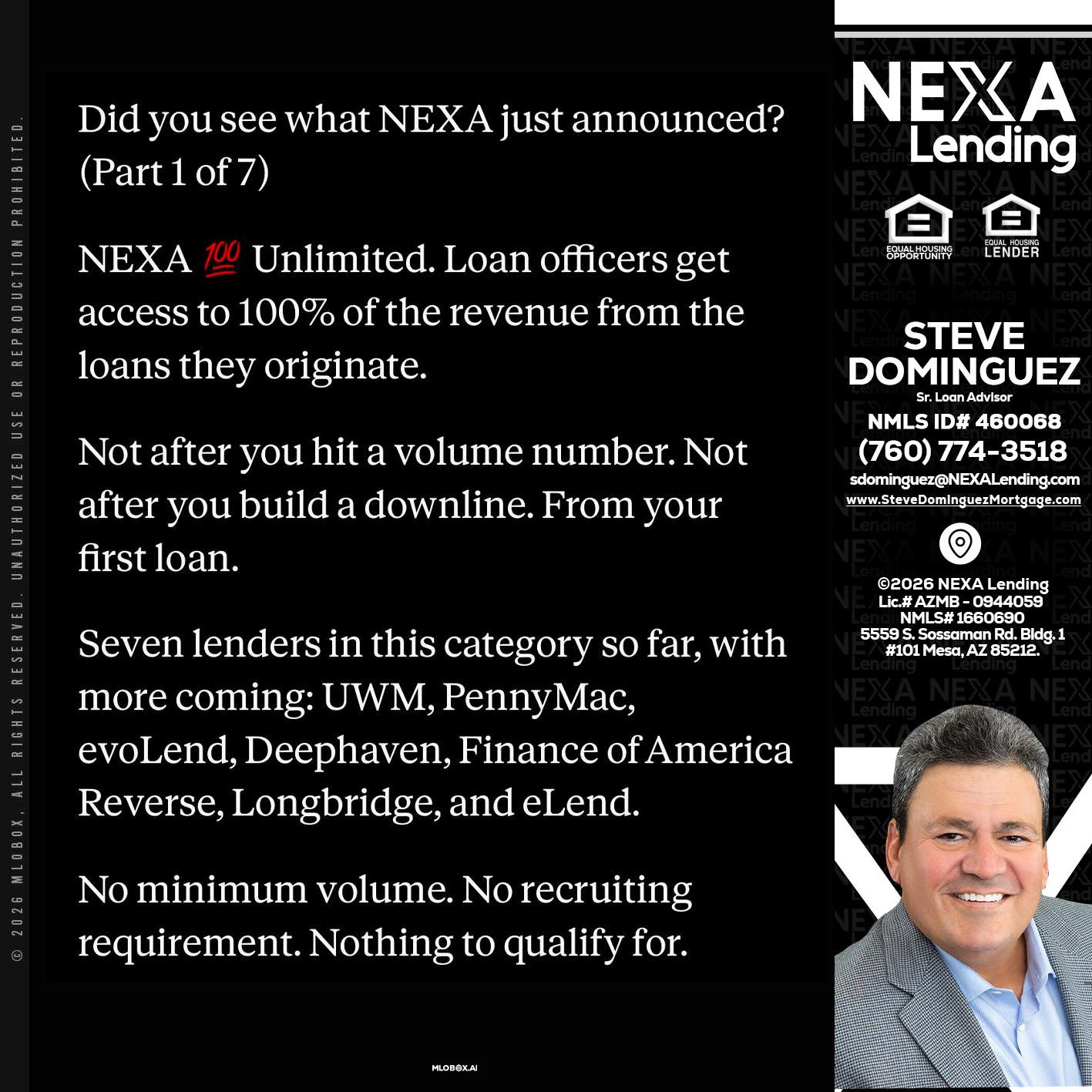 DID YOU KNOW - Steve Dominguez -Senior Loan Advisor