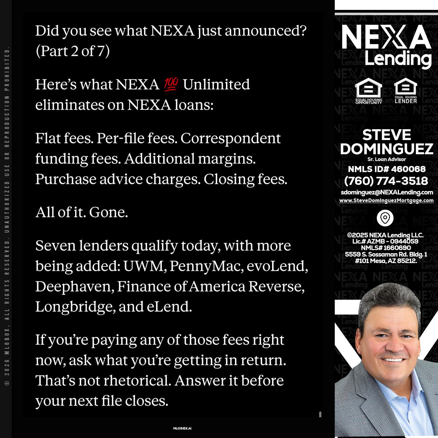 2 OF 7 - Steve Dominguez -Senior Loan Advisor
