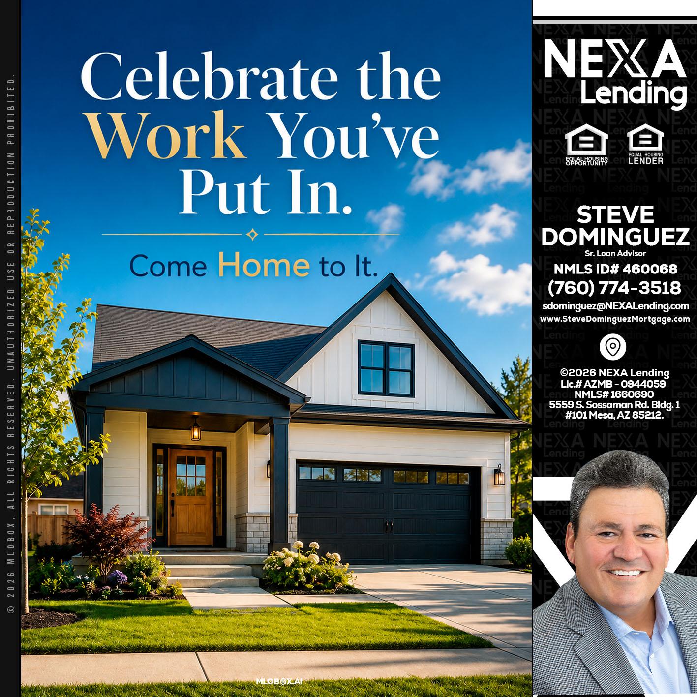 celebrate Labor Day - Steve Dominguez -Senior Loan Advisor