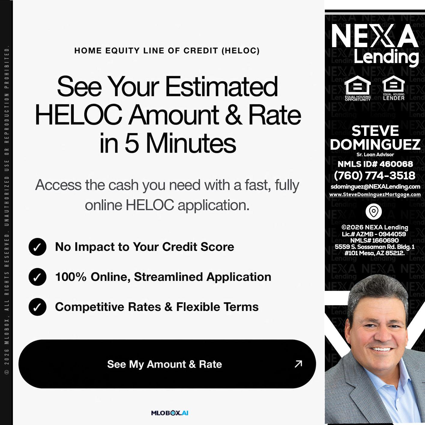 HELOC - Steve Dominguez -Senior Loan Advisor